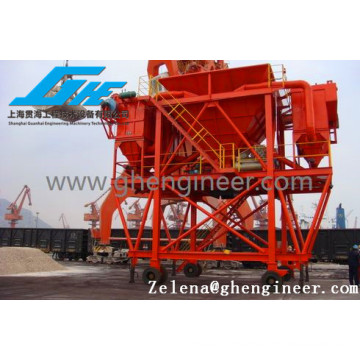 port machine dust collector hopper